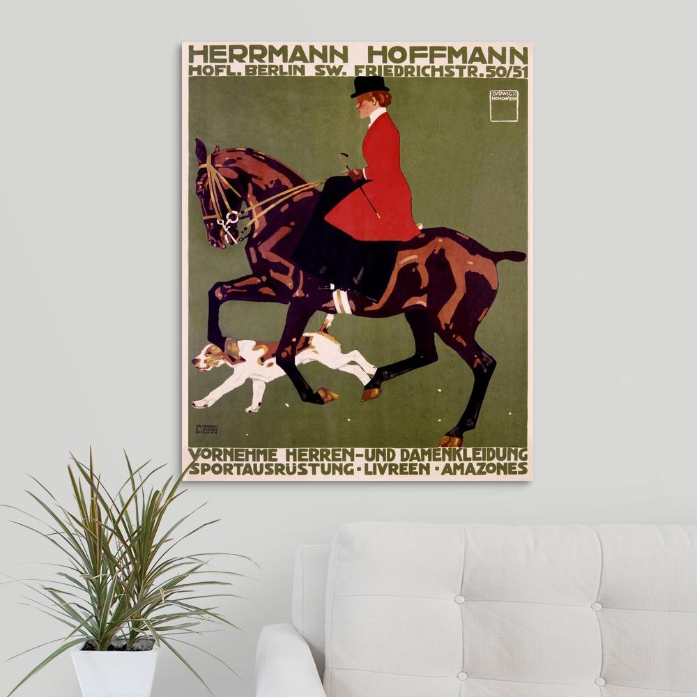 20x24 Out of the Running 1920s Mather Business Horse Race Motivational Poster