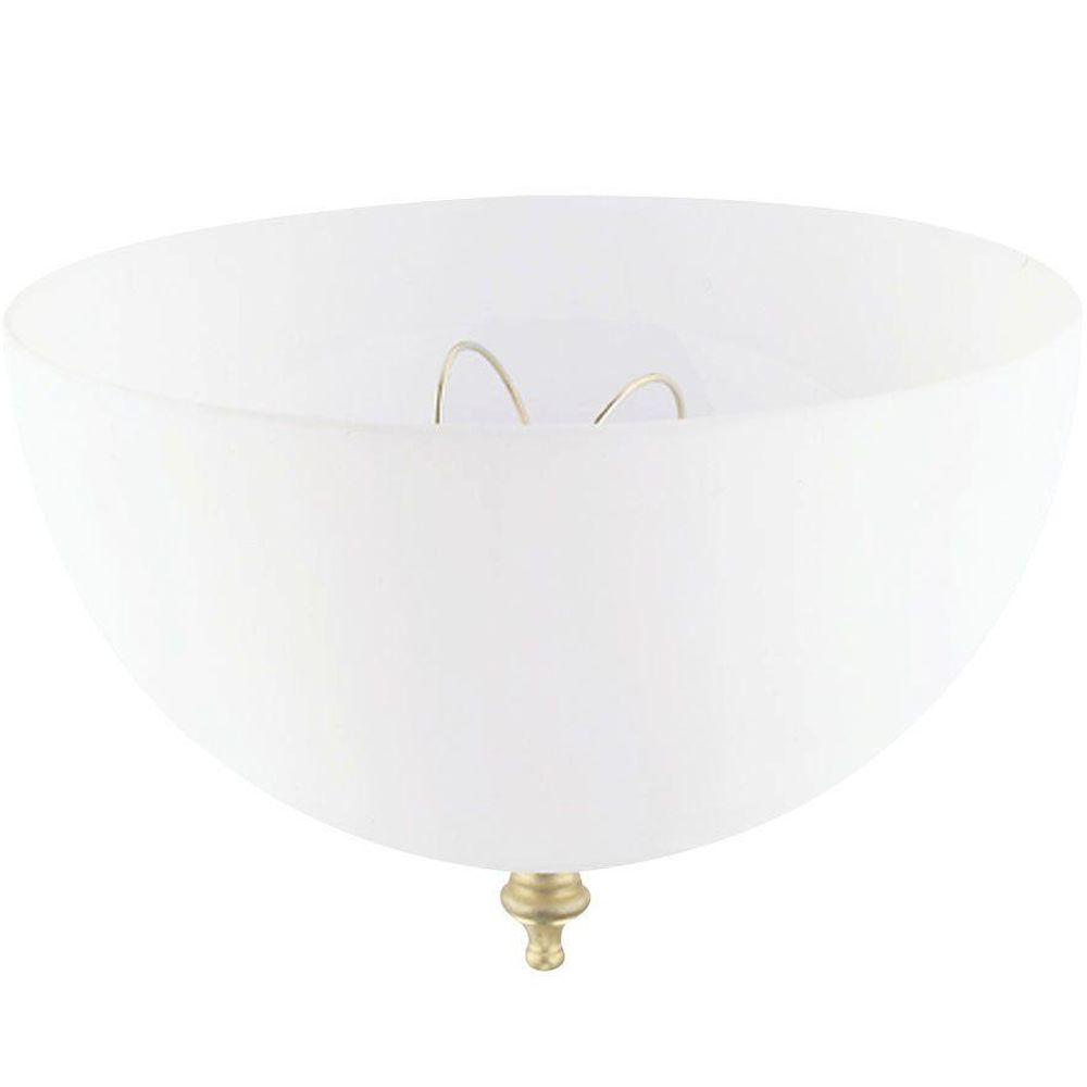Westinghouse 4 3 In Acrylic White Dome Clip On Shade With 7 Acrylic White Dome Clip On Shade