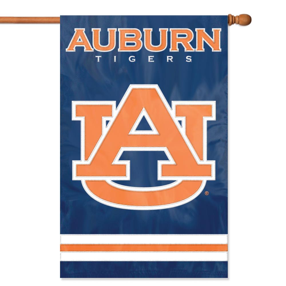 Party Animal Auburn Tigers Applique Banner Flag Afau The Home Depot