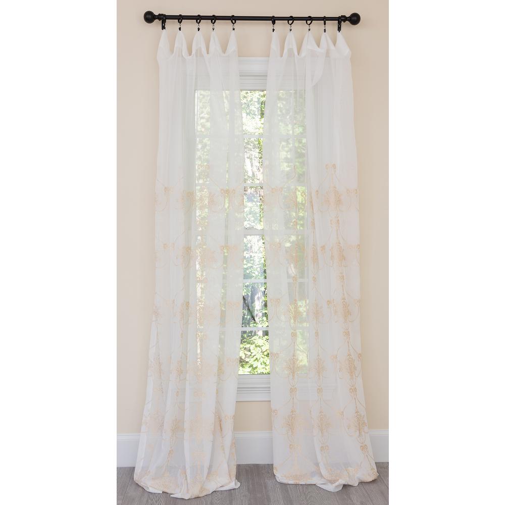 white and gold curtains walmart