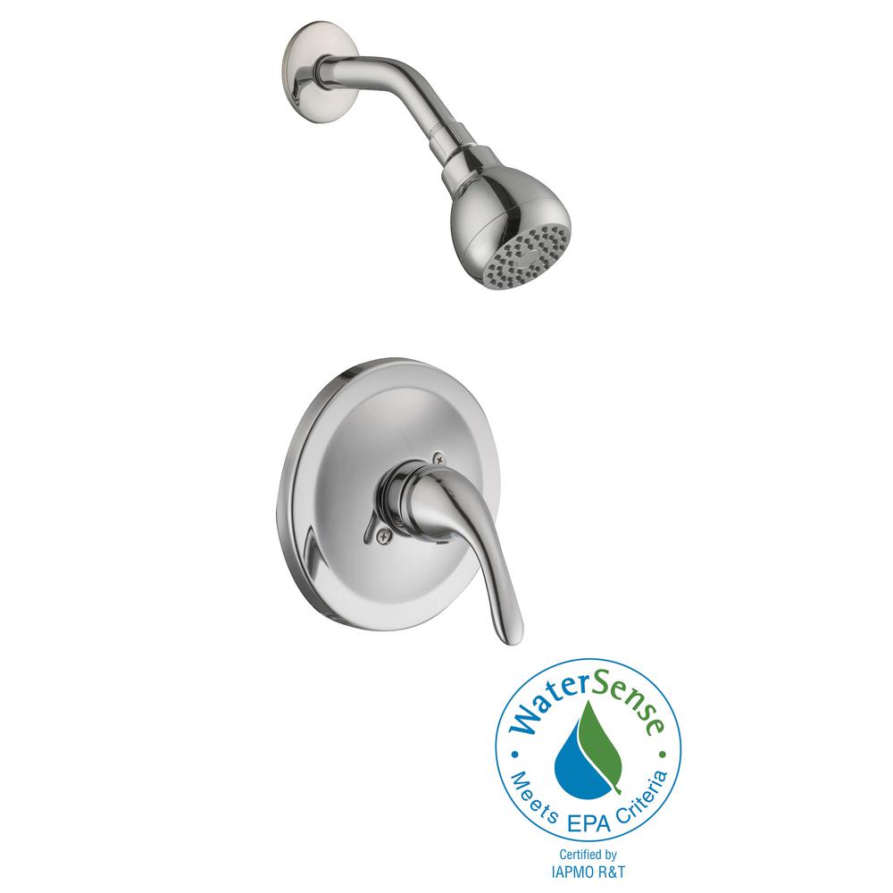 Glacier Bay Builders SingleHandle 1Spray Pressure Balance Shower