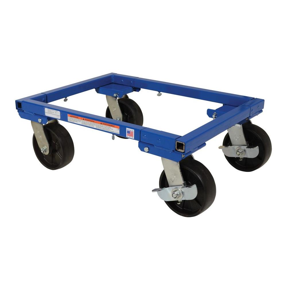 Vestil 16 in. x 22 in. Adjustable Tote Dolly with CastersATD16226