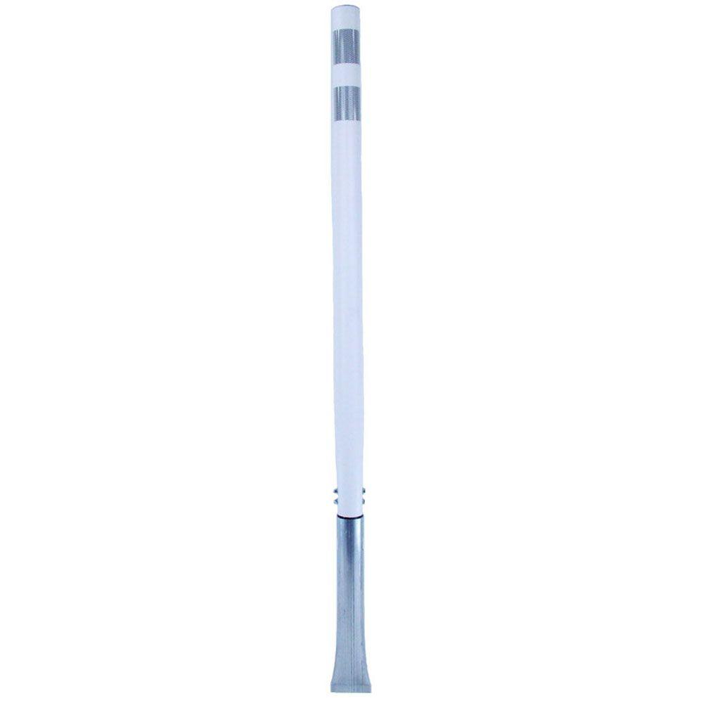 Three D Traffic Works 48 in. White Round Delineator Post with High