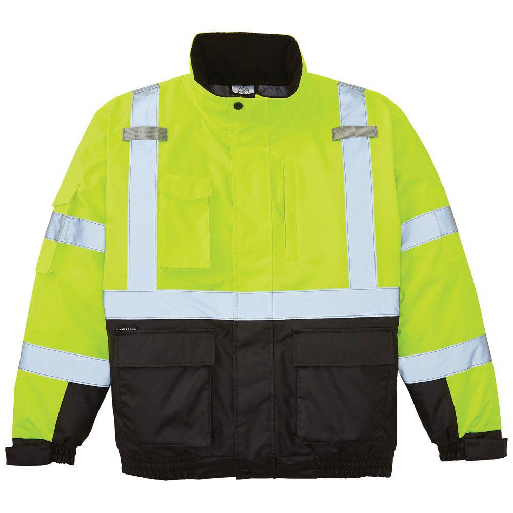 yellow work jacket