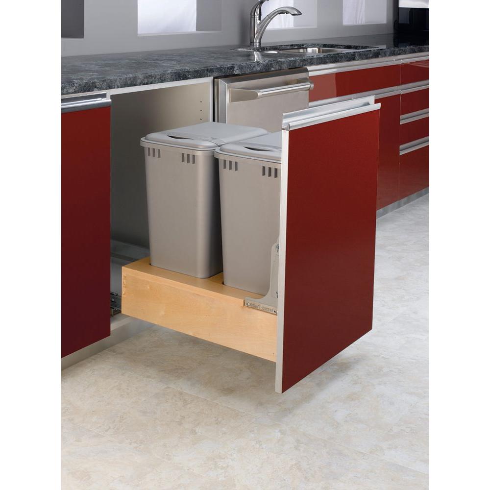 Rev A Shelf 23 188 In H X 17 25 W 21 75 D Double 50 Qt Rev A Shelf 23 188 In H X 17 25 W 21 75
