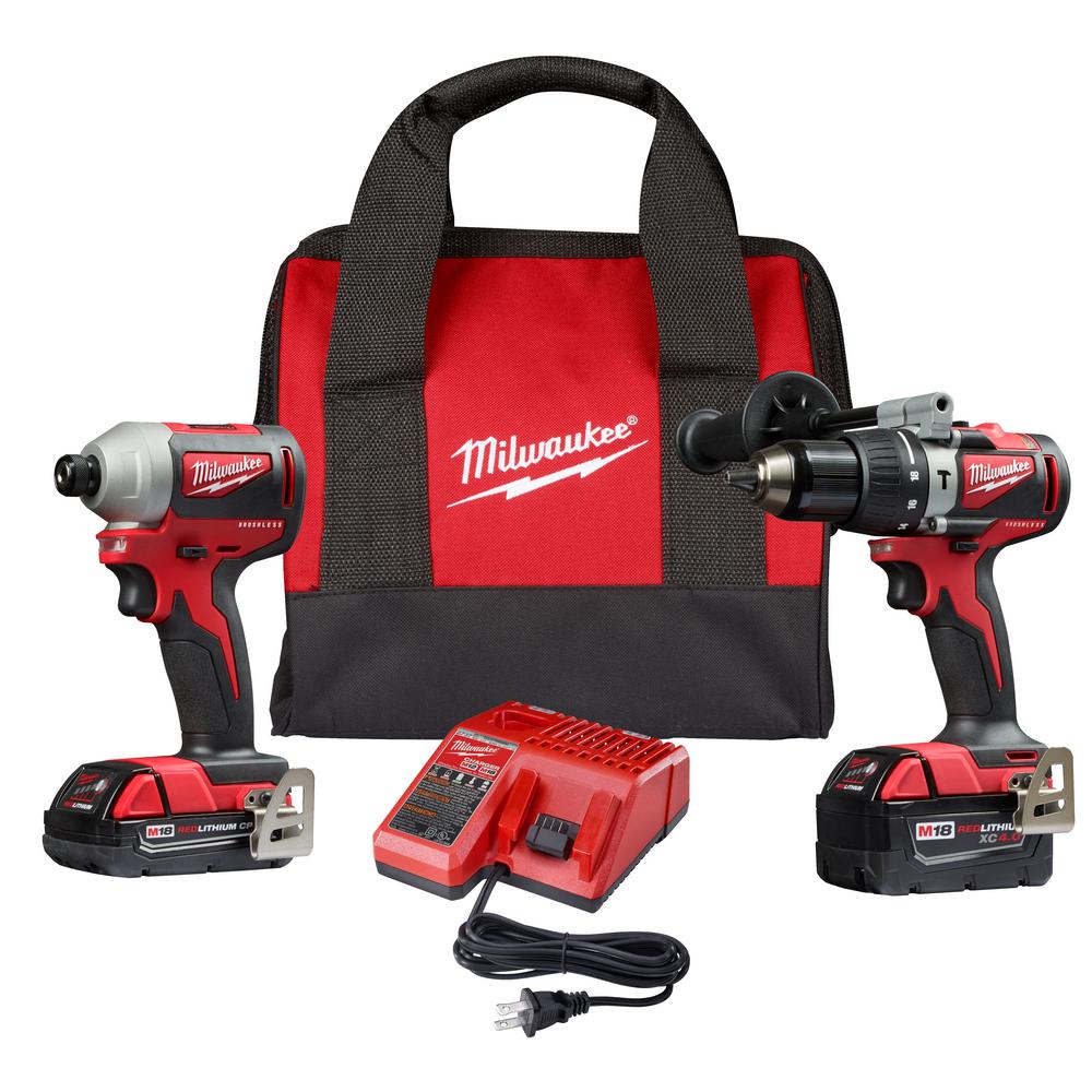 Milwaukee M18 FUEL 18-Volt Lithium-Ion Brushless Cordless Combo Kit (3 ...