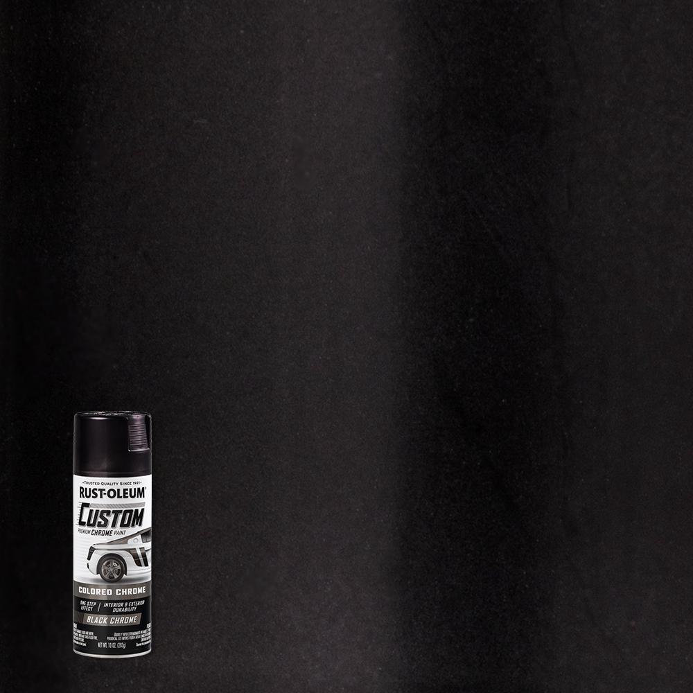 Rust-Oleum Automotive 10 oz. Gloss Black Custom Chrome Spray Paint (6