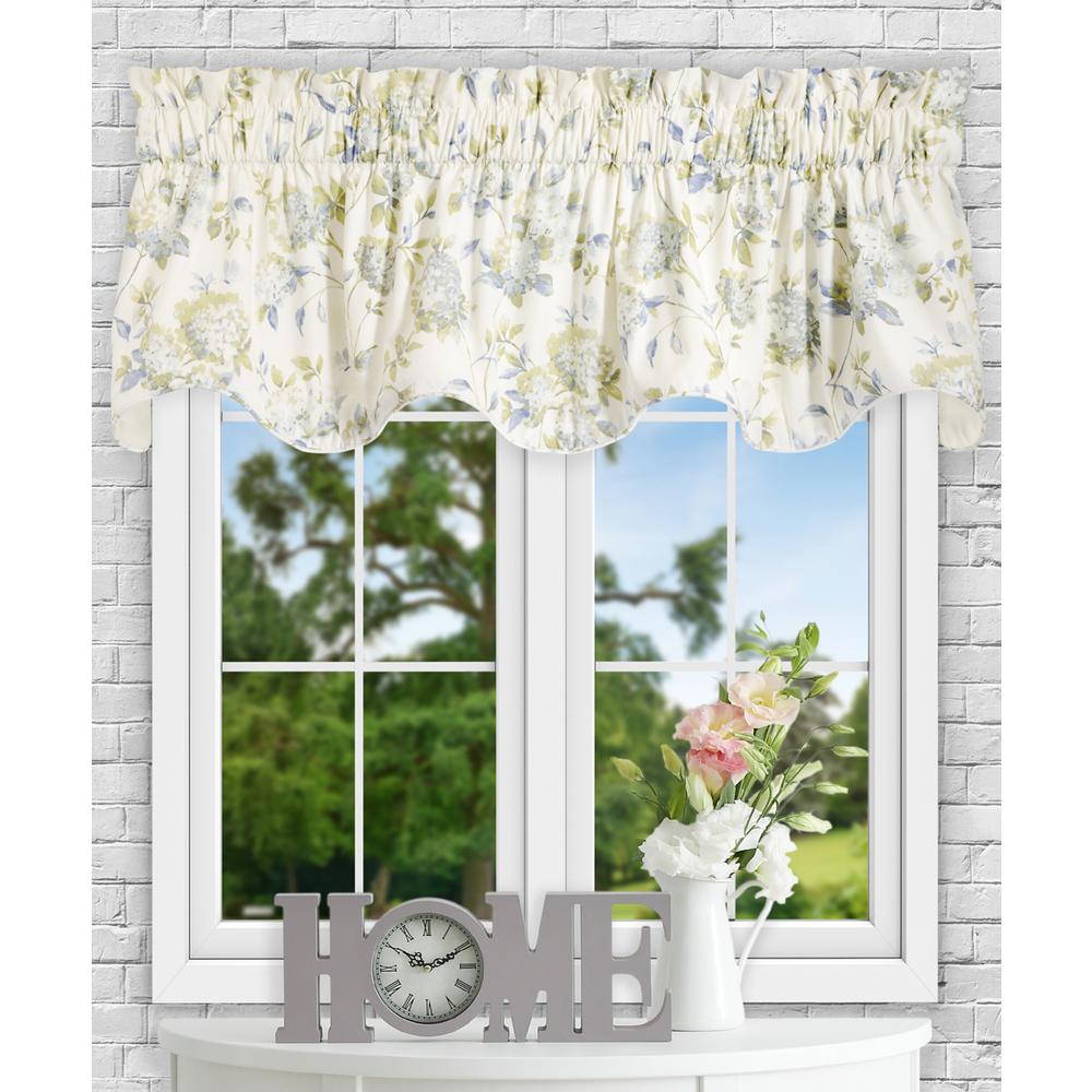 Ellis Curtain Abigail 17 In L Polyester Cotton Lined Scallop