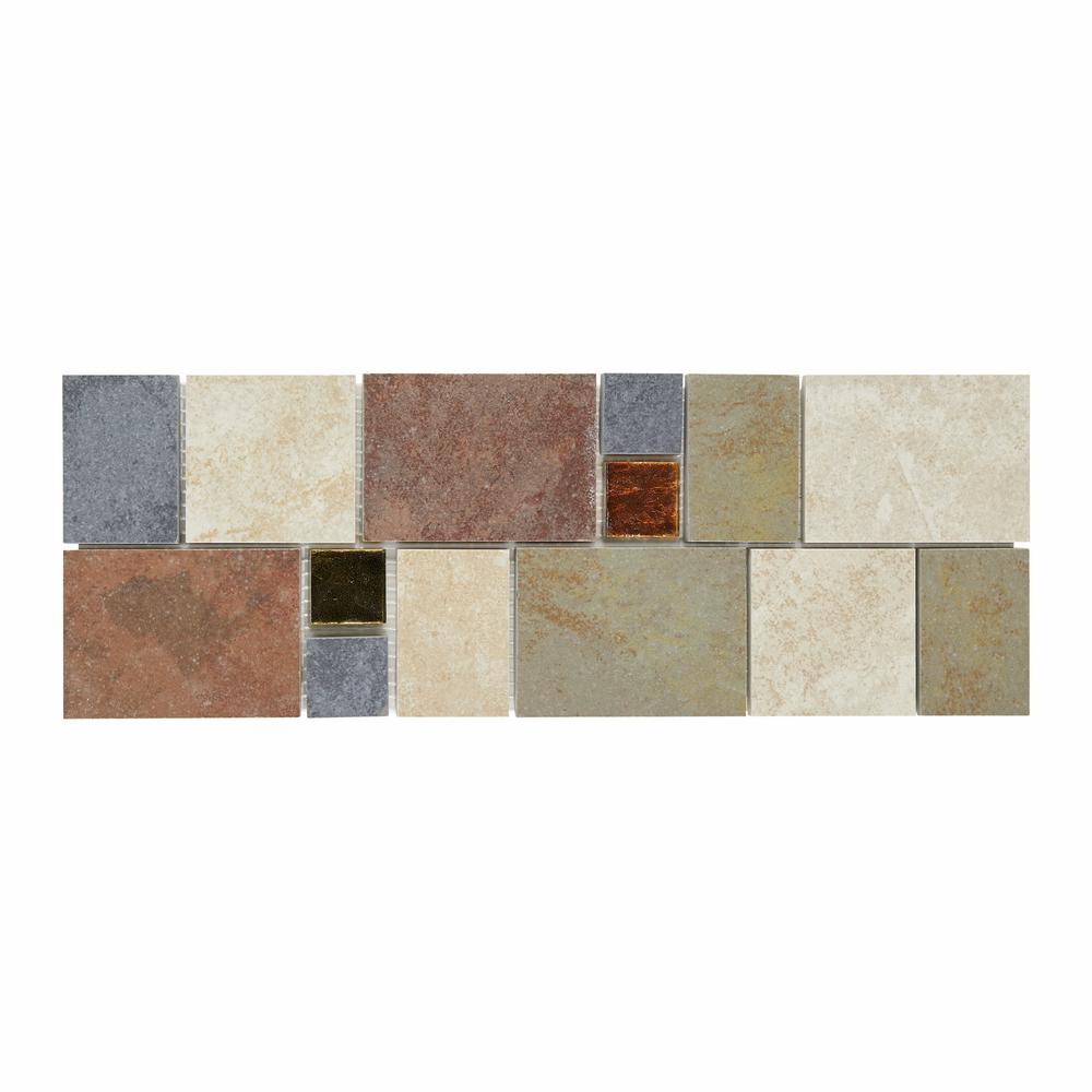 Daltile Continental Slate 4 in. x 12 in. x 6 mm Porcelain Decorative