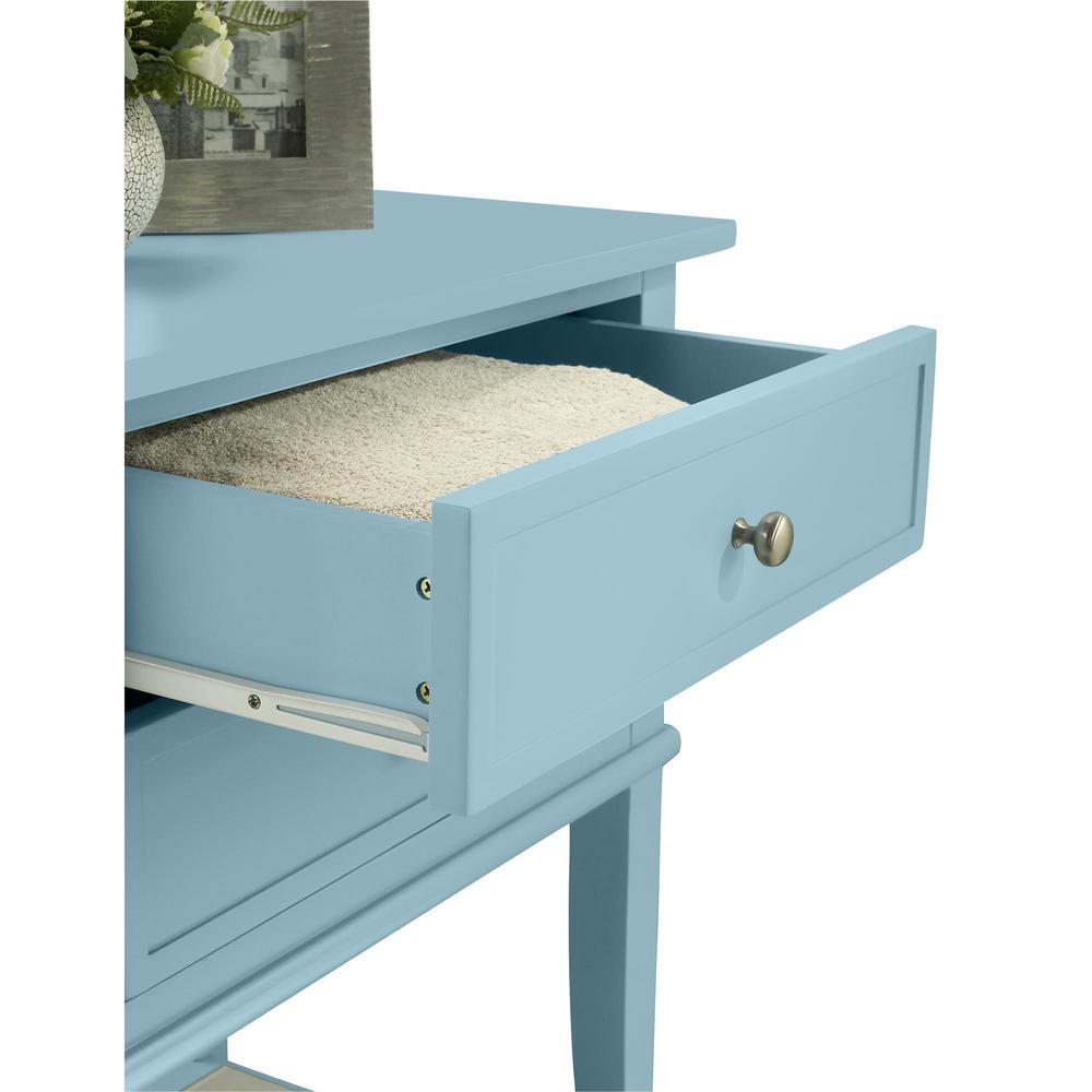 light blue accent table