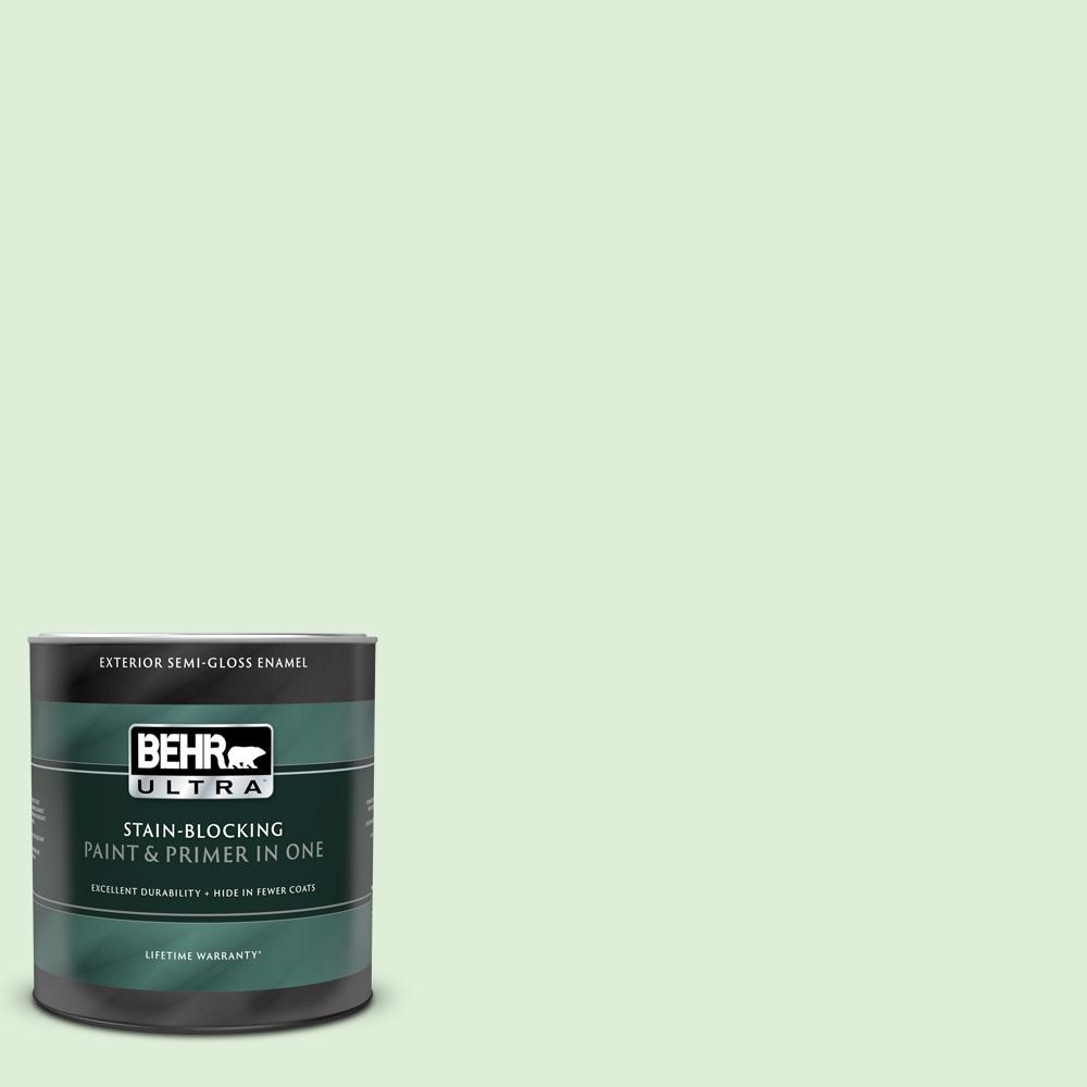 BEHR ULTRA 1 qt. 440C2 Cucumber Crush SemiGloss Enamel Exterior
