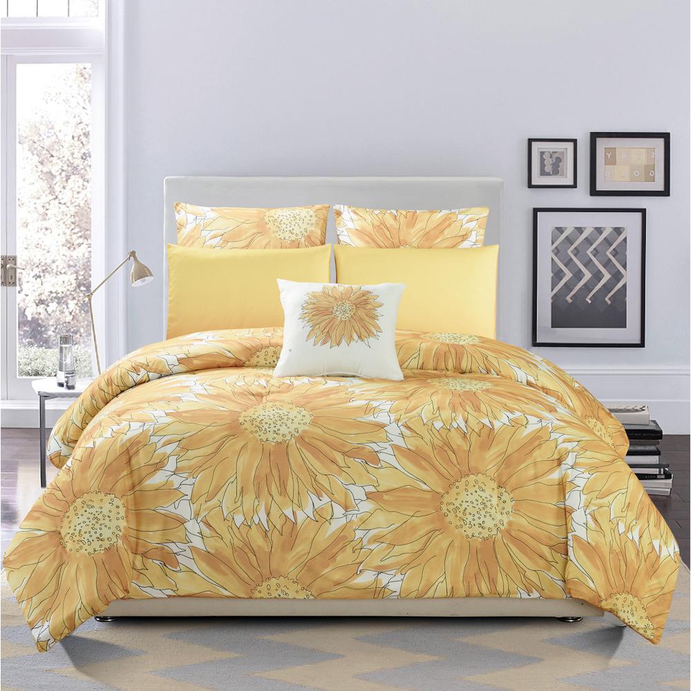 Yellow Comforters Comforter Sets Bedding Bath The Home Depot