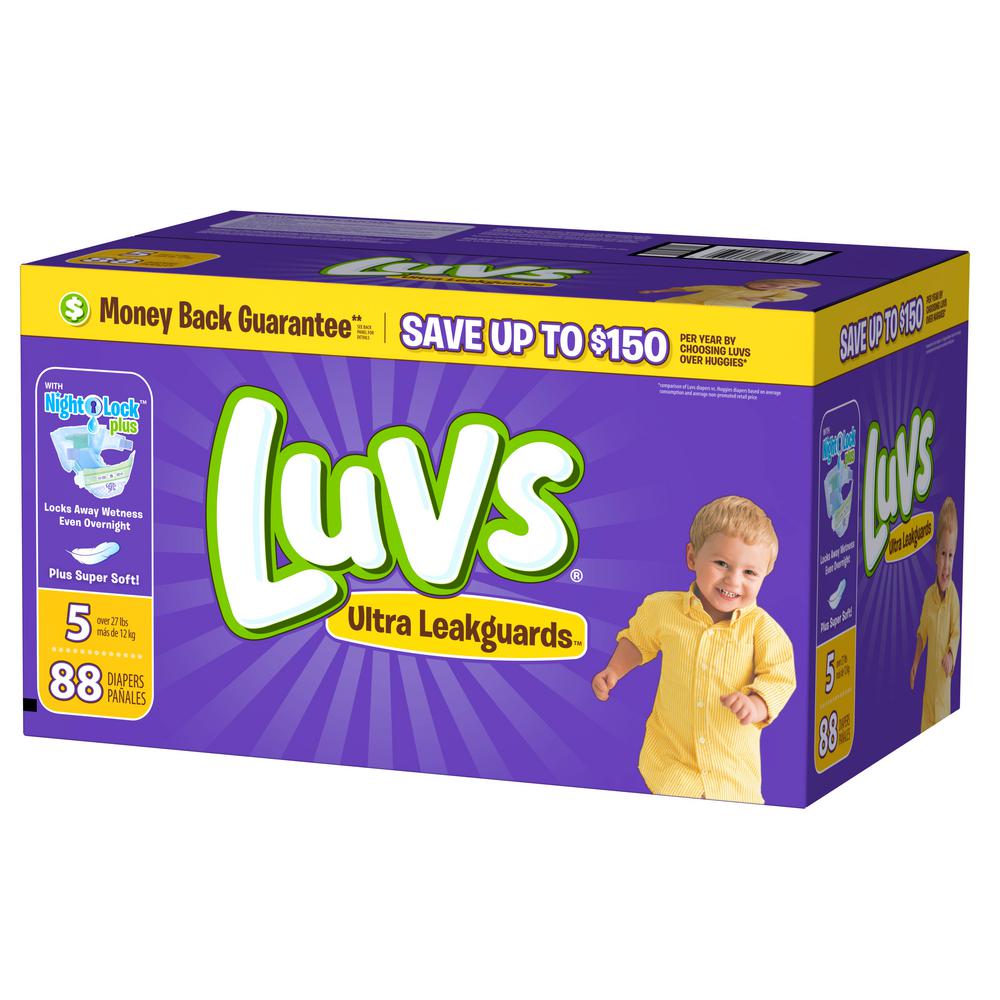 luvs ultra leakguards diapers size 5