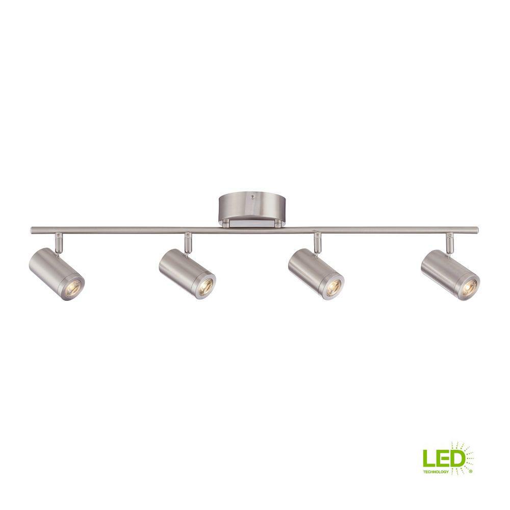 Envirolite 3 Ft Brushed Nickel Integrated Led Track Lighting Kit Integrated Led Track Lighting Kit