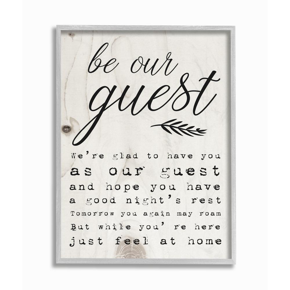 The Stupell Home Decor Collection 11 In X 14 In Be Our Guest