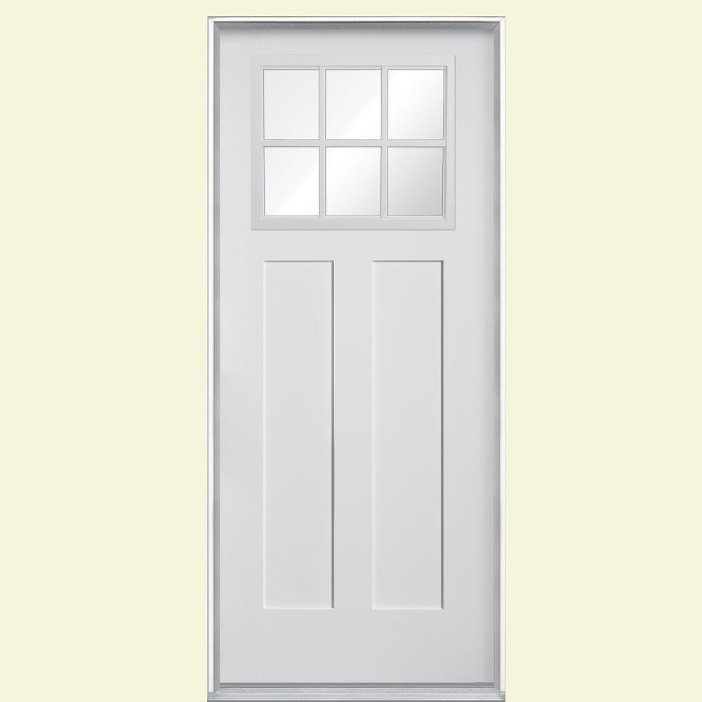 Exterior door opens out