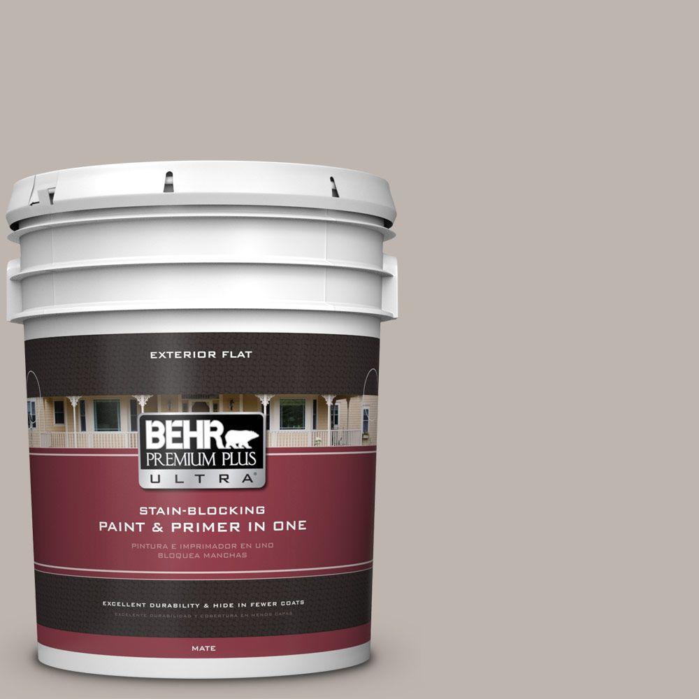 BEHR Premium Plus Ultra 5gal. PPU1812 Graceful Gray Flat Exterior