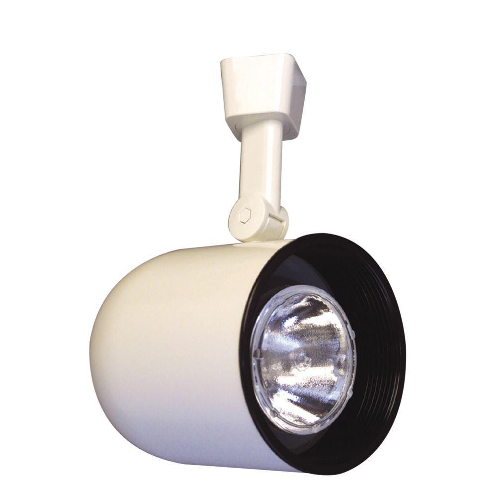 Halo Track Lighting The Home Depot White Body Lazer Small Roundback Cylinder Track