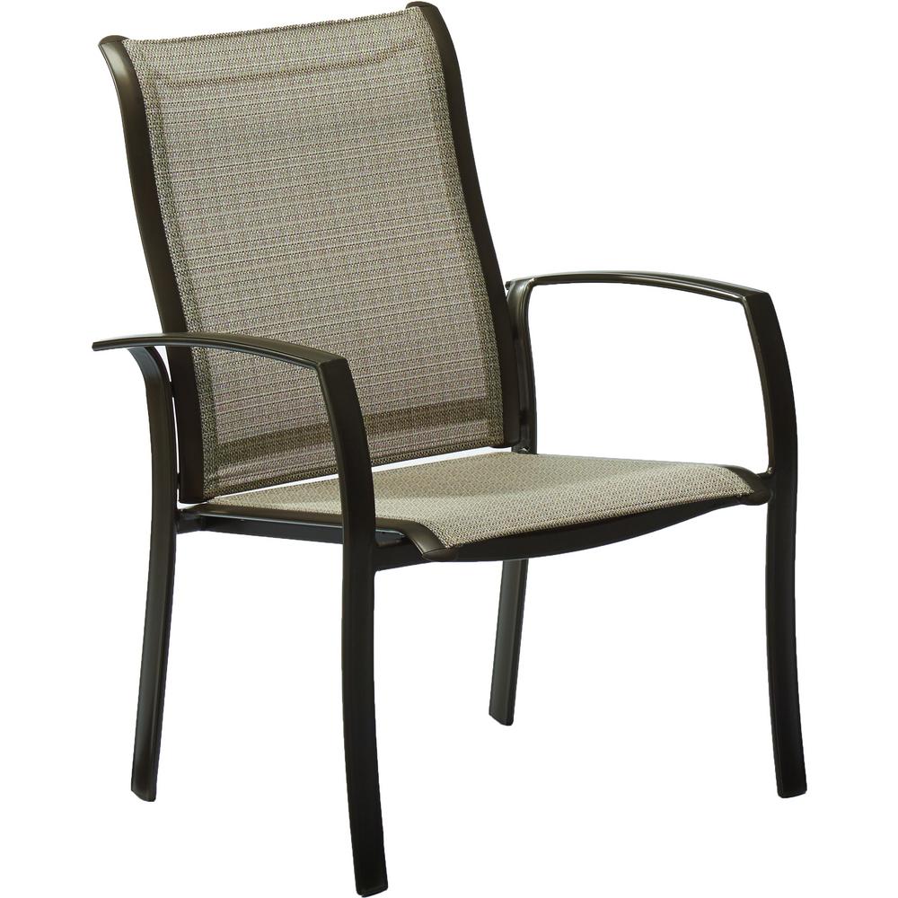 Hampton Bay Commercial Grade Aluminum Oversized Outdoor Dining Chair in