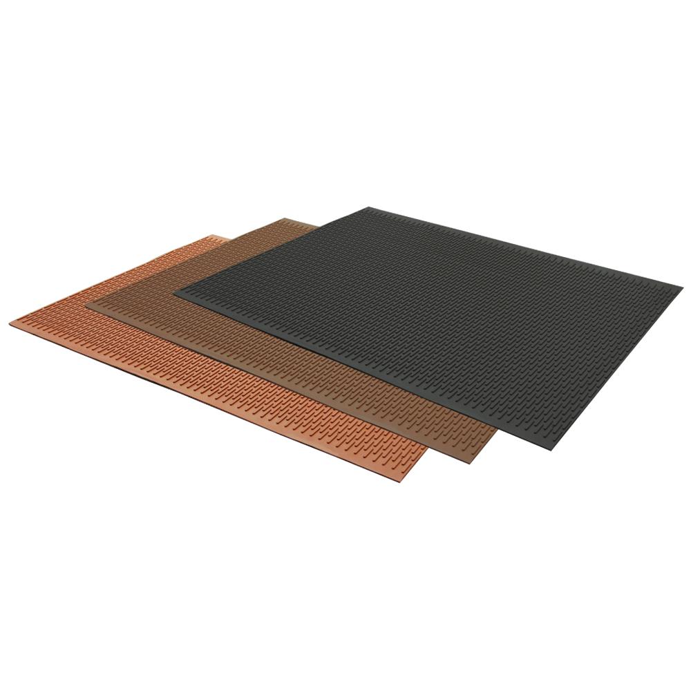 RubberCal SafeGrip SlipResistant Traction Mats Red 34 in. x 48 in. Natural Rubber Commercial