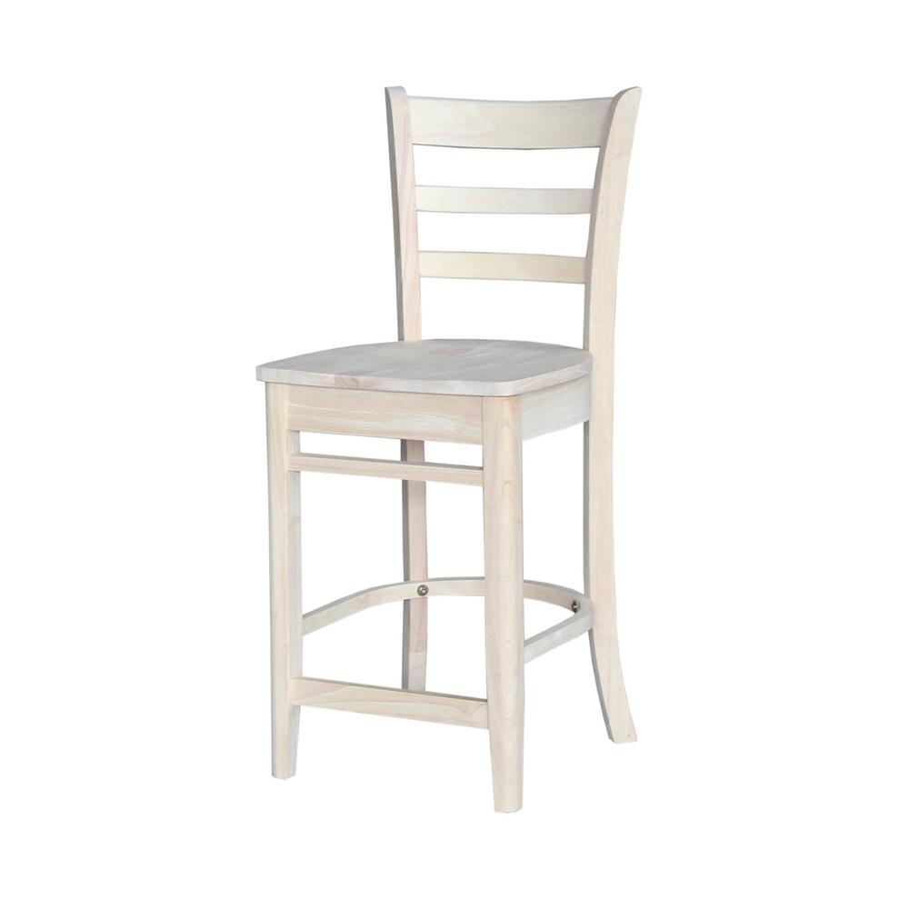 International Concepts Emily 24 In Unfinished Wood Bar Stool S 6172 International Concepts Emily 24 In Unfinished Wood Bar Stool