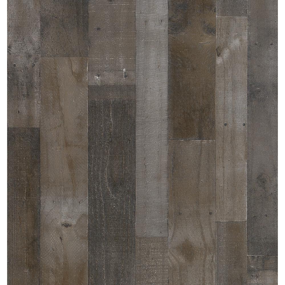 Wood Wall Paneling Boards Planks Panels The Home Depot 1 4 In X 48 96 Weathered Gray Real