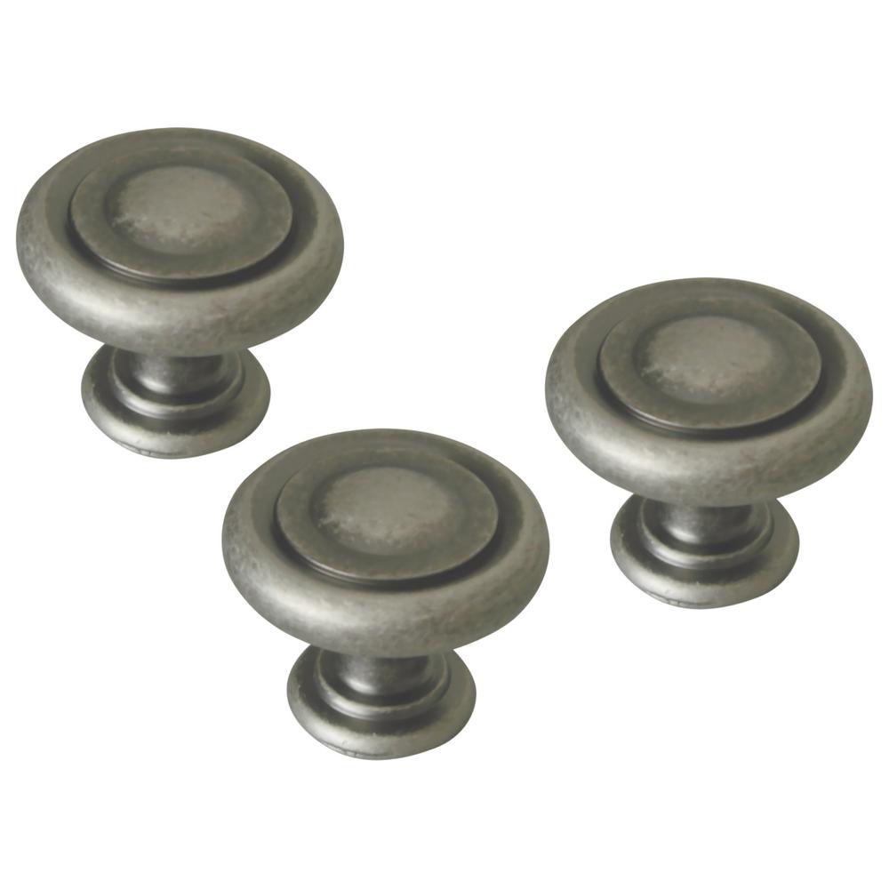 Design House Town 1 1 4 In Rustic Pewter Round Cabinet Knob 20