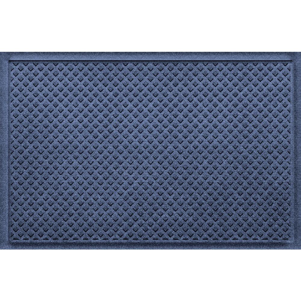 Aqua Shield Gems Navy 24 in x 36 in Polypropylene Door Mat20818610023
