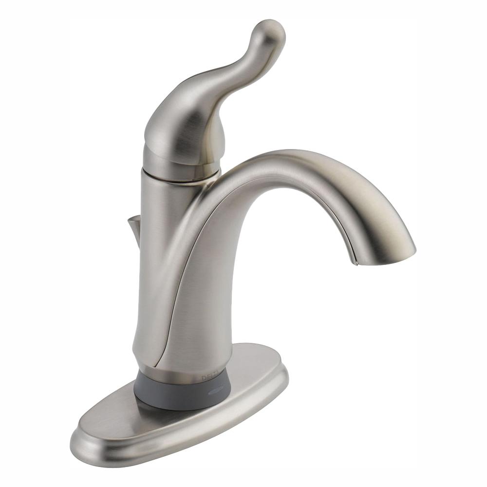 Delta Talbott 4 In Centerset Single Handle Bathroom Faucet With   Stainless Delta Centerset Bathroom Sink Faucets 15960t Ss Dst 64 1000 