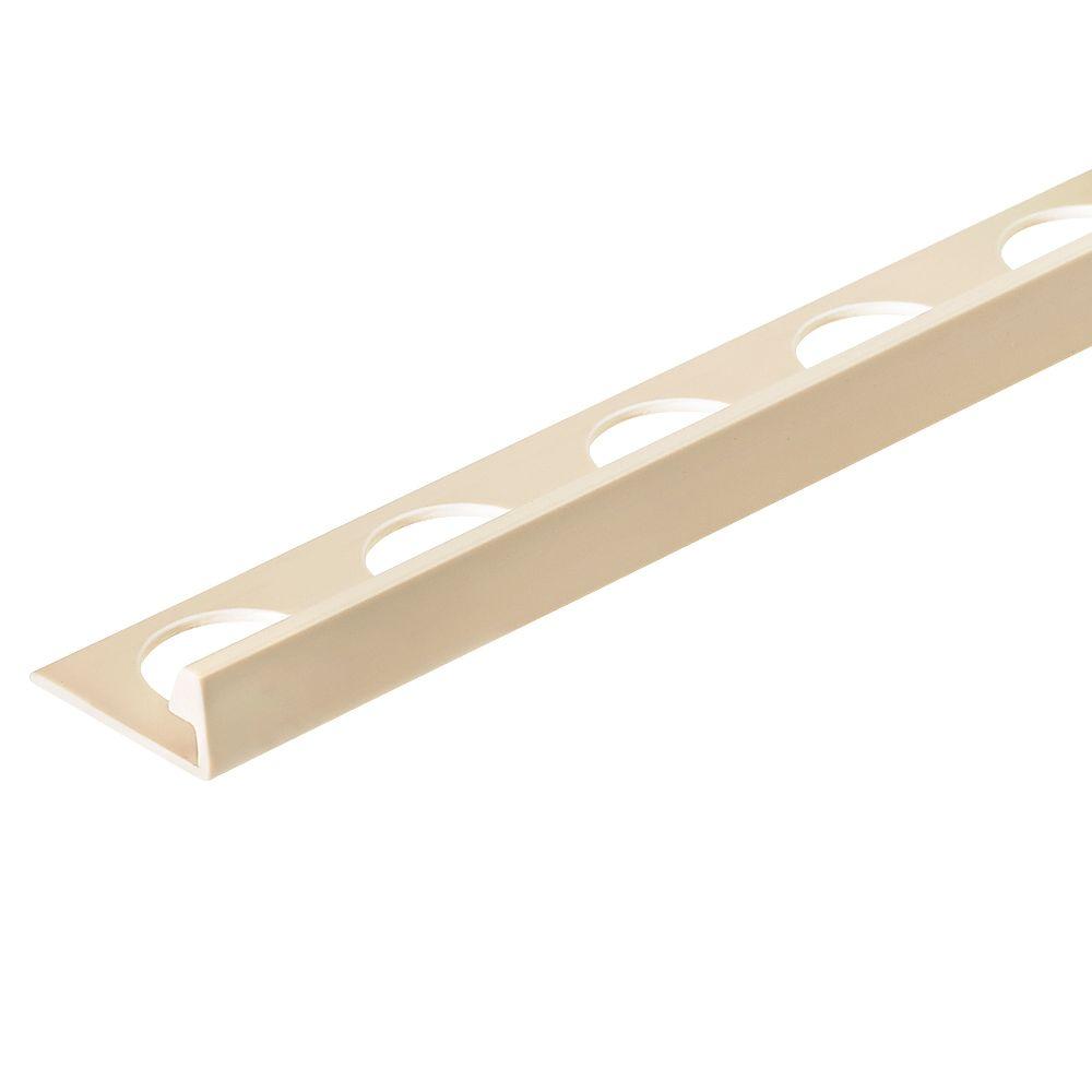 Vinyl Tile Edging Trim Tools Supplies The Home Depot Sandstone 3 8 In X 98 1 2 Pvc L