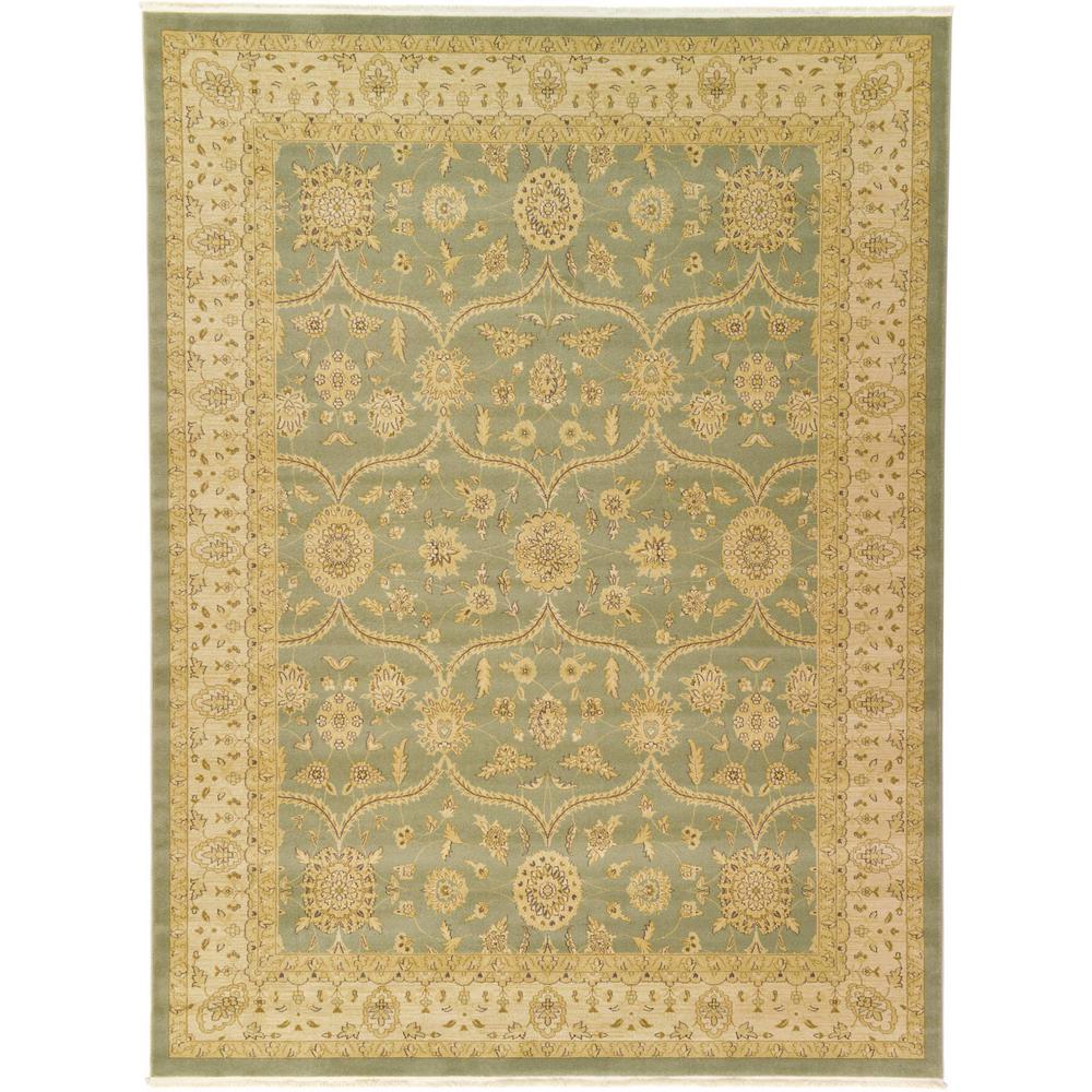 Unique Loom Edinburgh Tansy Light Green 5 0 X 8 Area Rug