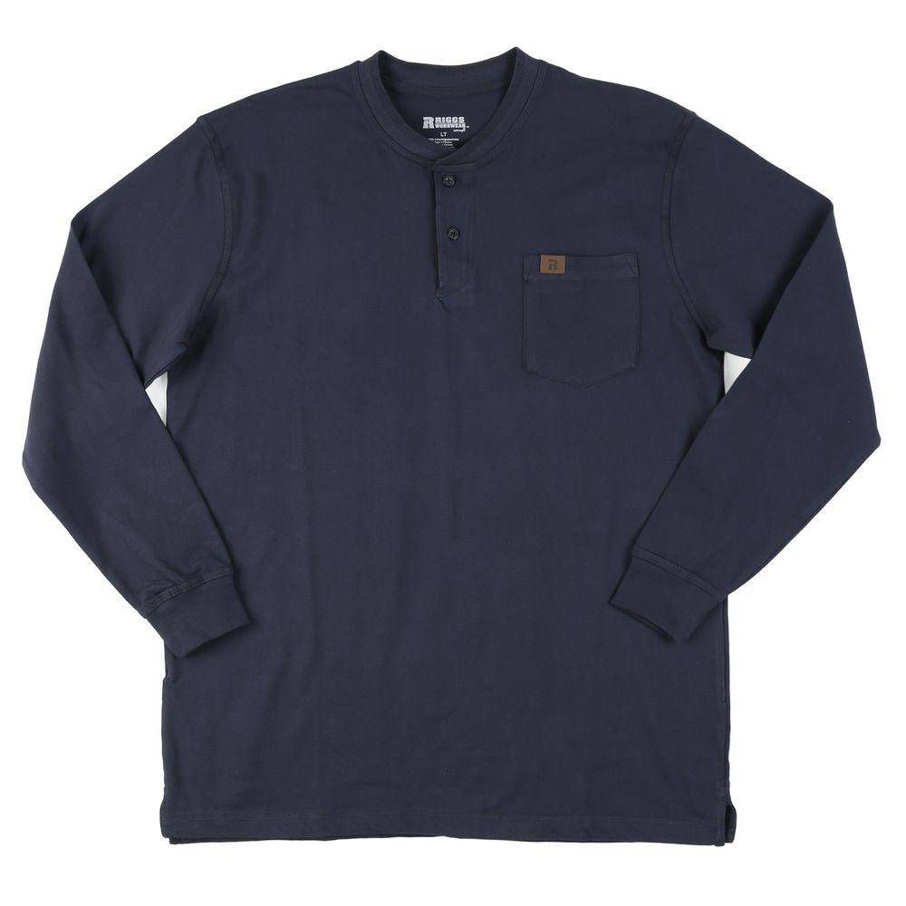 UPC 051071897150 product image for Wrangler Shirts 4X-Big Men's Long Sleeve Henley 3W750NV | upcitemdb.com