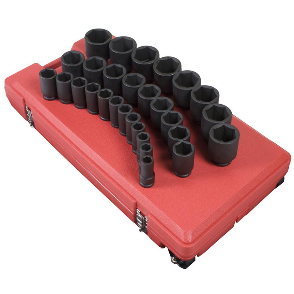 Sunex 3/4 in. Drive Deep Impact Socket Set (29-Piece)-SUN4695 - The