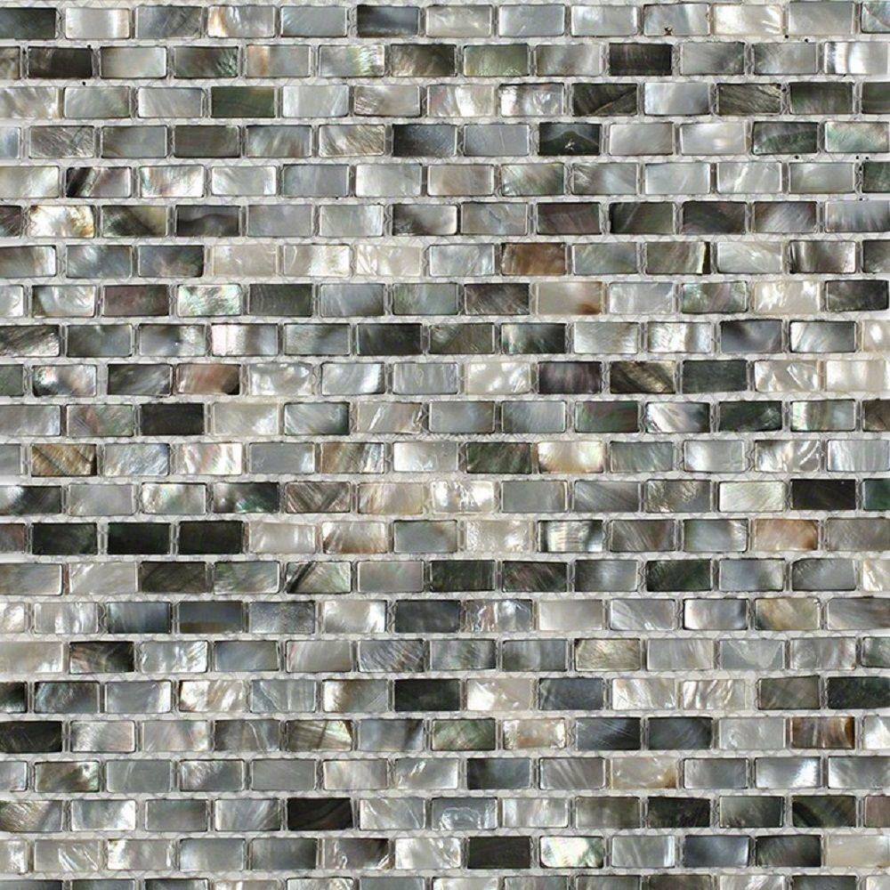 Brick tile splashback