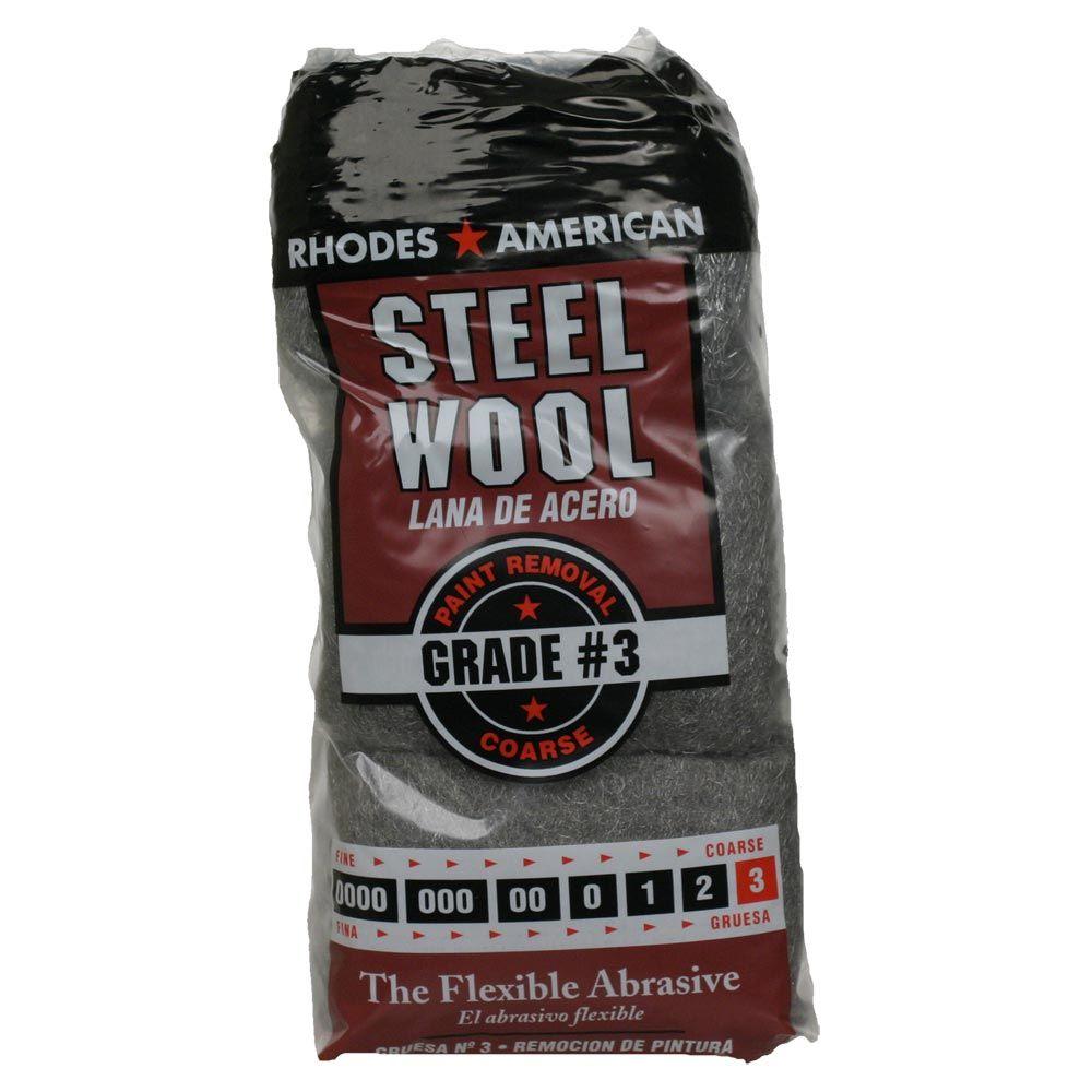 Homax 3 12 Pad Steel Wool, Coarse Grade10121113 The Home Depot