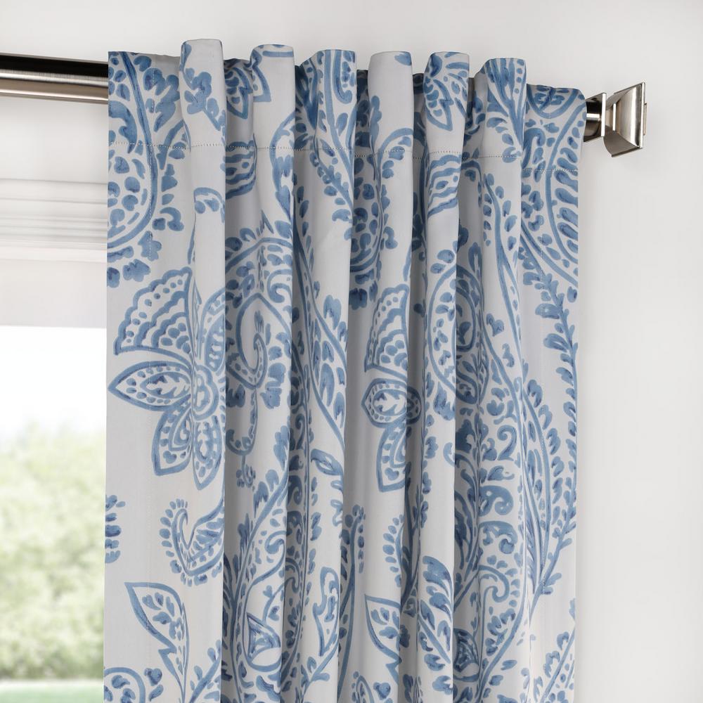 Exclusive Fabrics Furnishings Tea Time China Blue Blackout