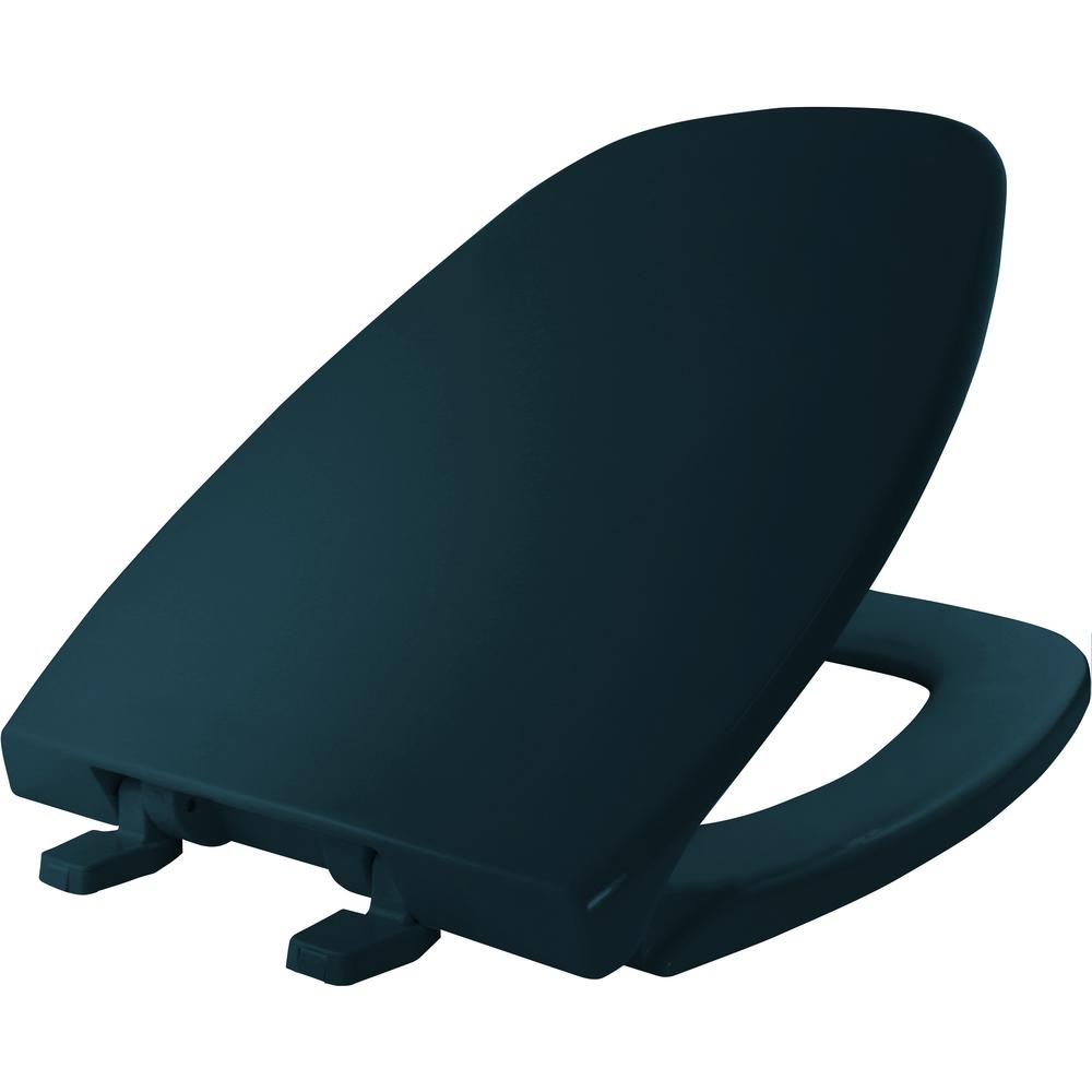 BEMIS Elongated Closed Front Toilet Seat in Verde Green1240205 325 The Home Depot