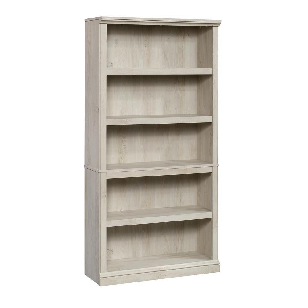 Sauder 69 76 In Chestnut Wood 5 Shelf Standard Bookcase With