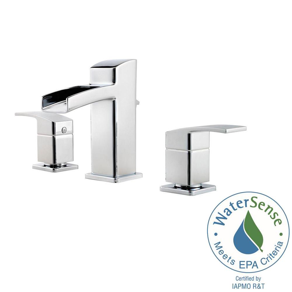 Chrome Low Flow 8 In Bathroom Sink Faucets Widespread 2 Handle Bathroom Faucet In Polished Chrome