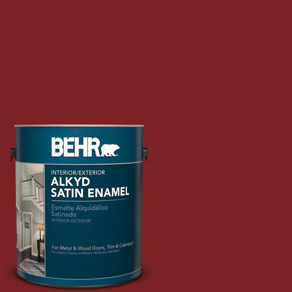 Interior Paint Reds Pinks Colors The Home Depot Sc 112 Barn Red Satin Enamel Alkyd Interior Exterior Paint