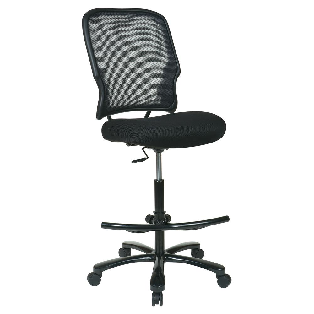 Black Adjustable Drafting Chair Arms