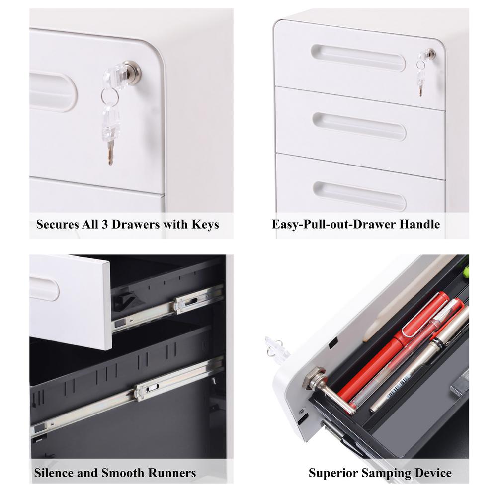 Merax White File Cabinet With Lock Fully Embled Except Merax White File Cabinet With Lock Fully Embled Except