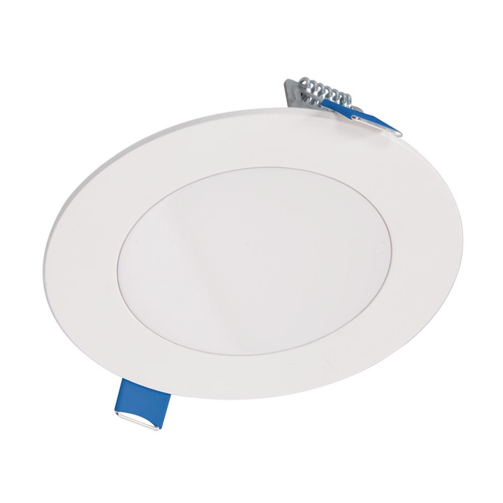 Halo HLBSL 4 in. Color Selectable New Construction or Remodel Canless Recessed Integrated LED Kit