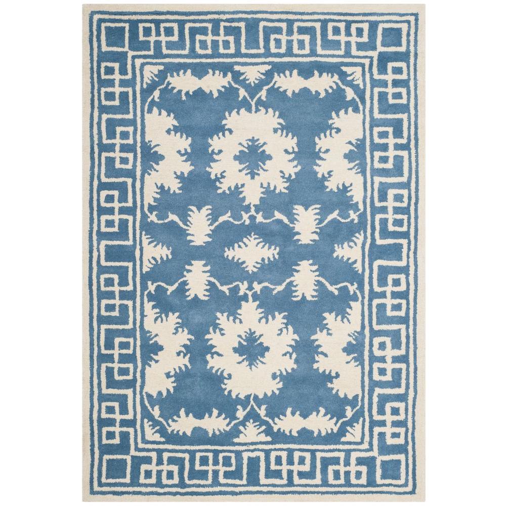 Safavieh Bella Blue/Ivory 4 Ft. X 6 Ft. Area Rug-BEL132A-4 - The Home Depot