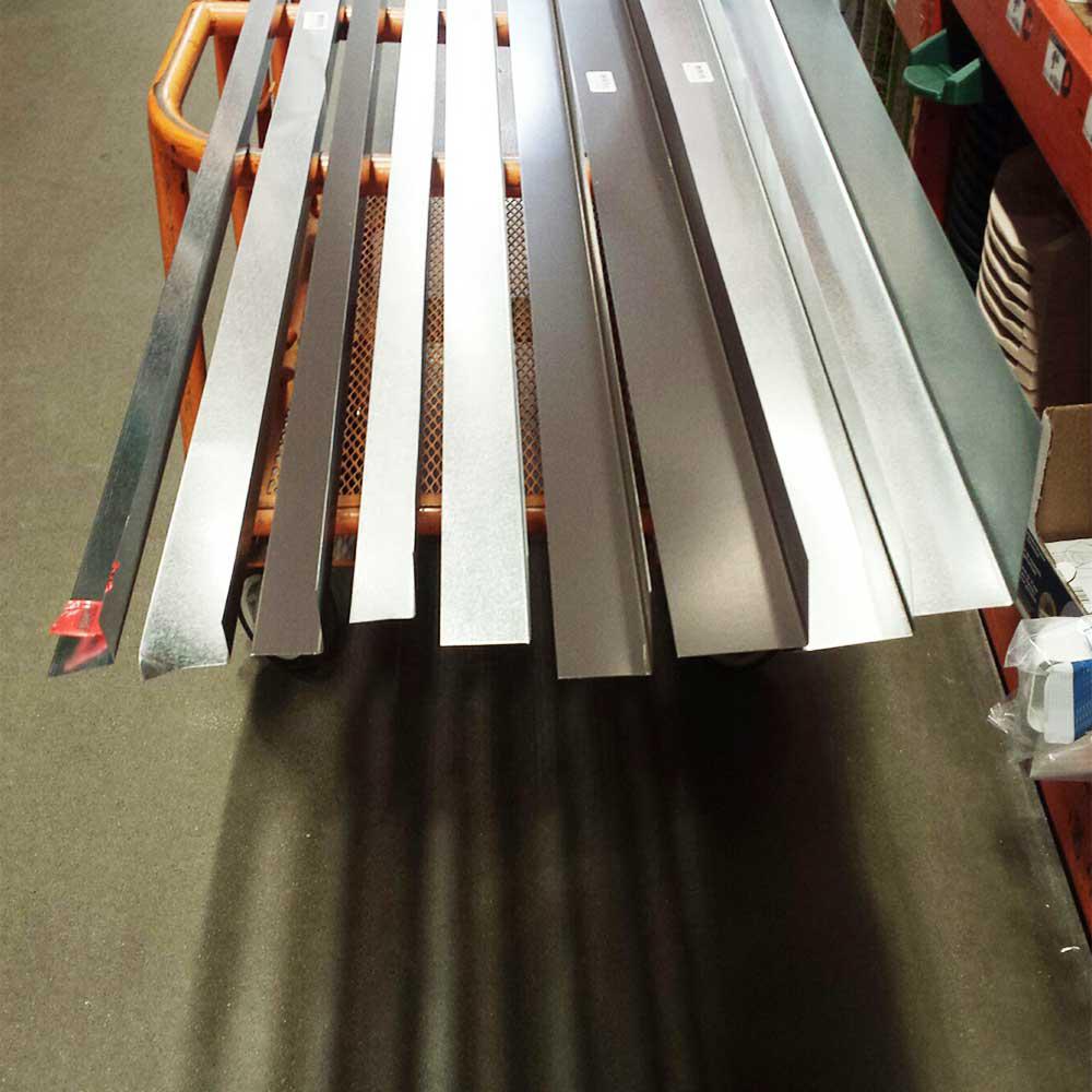 Gibraltar Building Products 3 In X 3 In X 10 Ft Galvanized Steel 90 L Flashing Lf33g The Home Depot
