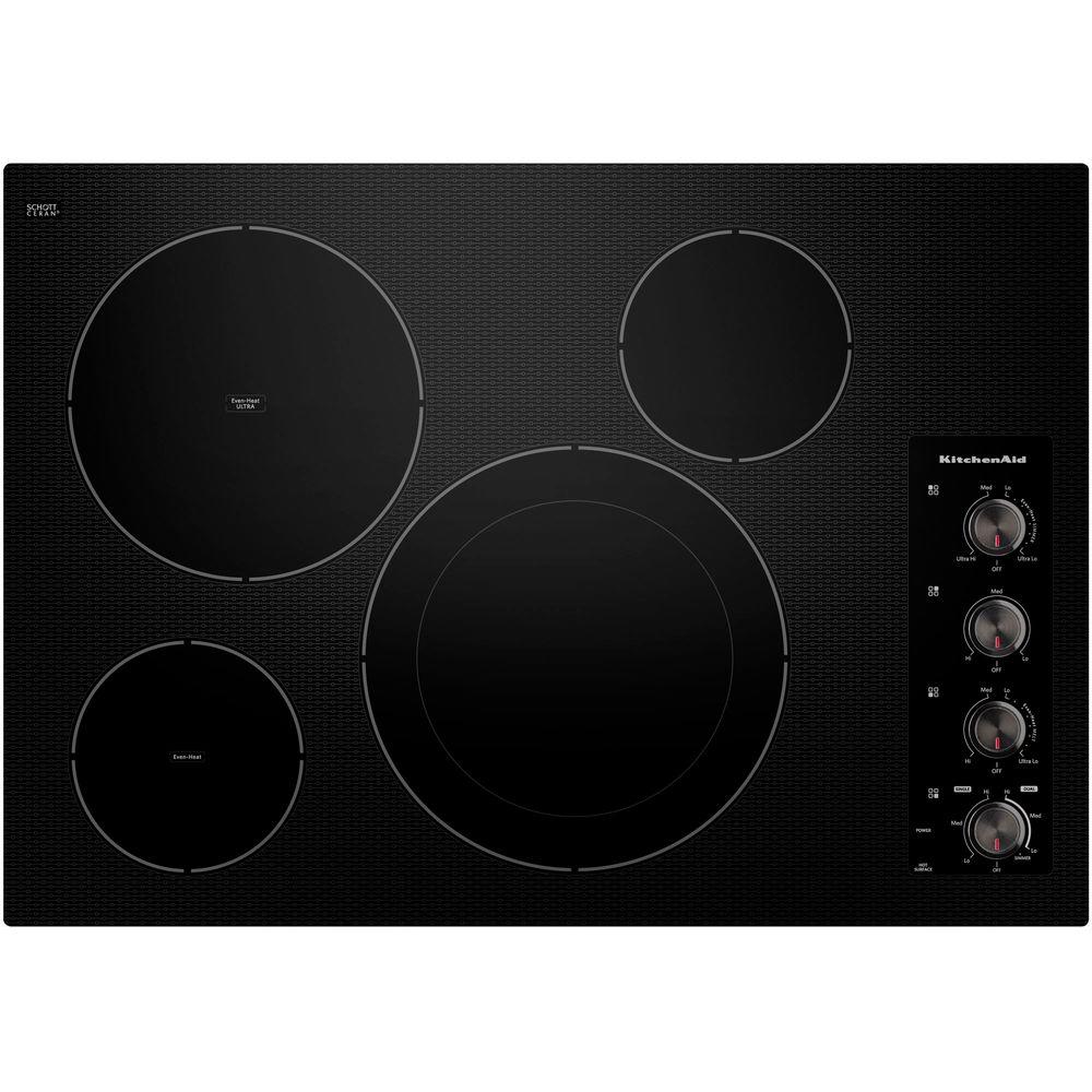 Kitchenaid Architect Series Ii 30 In Ceramic Glass Electric Cooktop In
