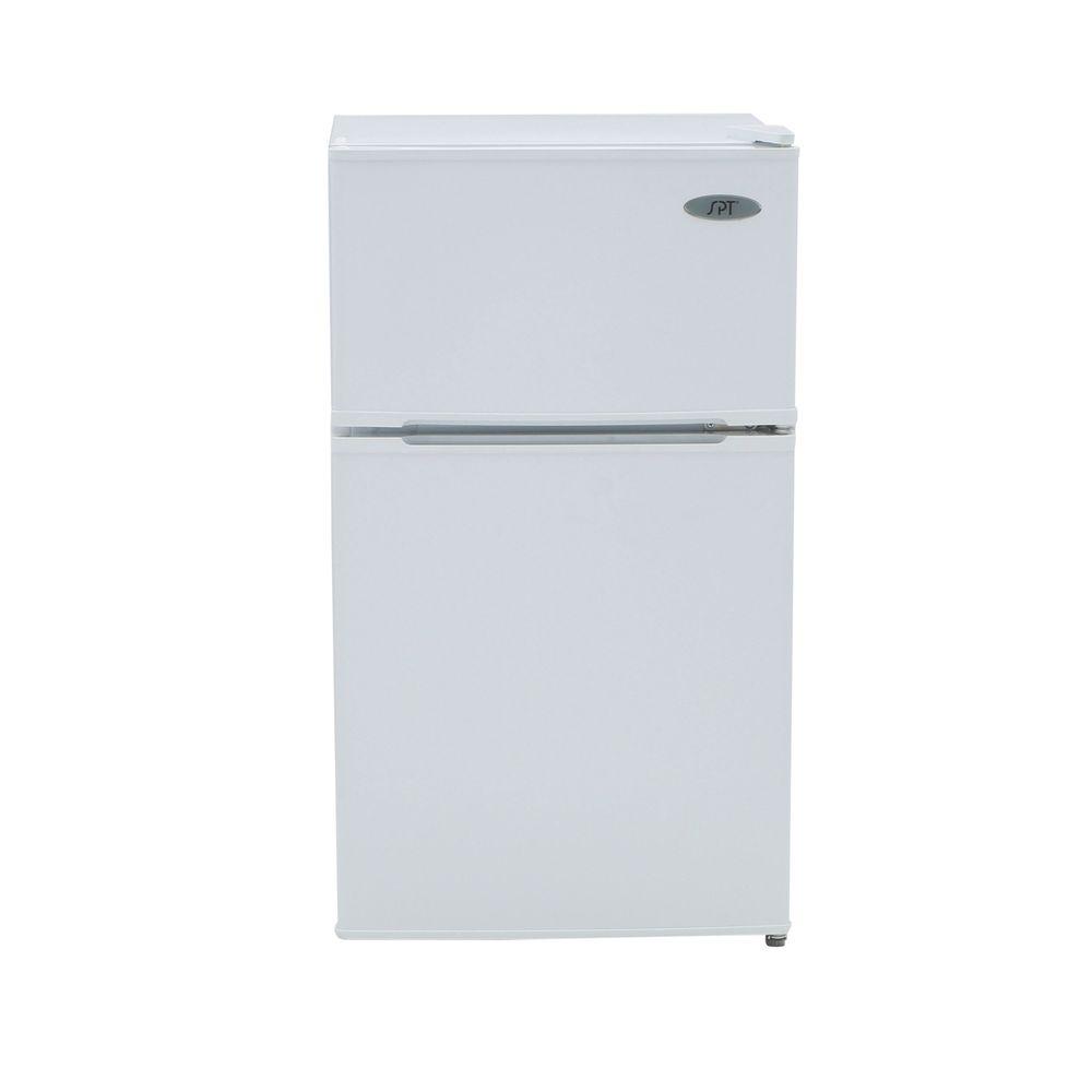 SPT 3.1 cu. ft. Double Door Mini Refrigerator in White, ENERGY STARRF