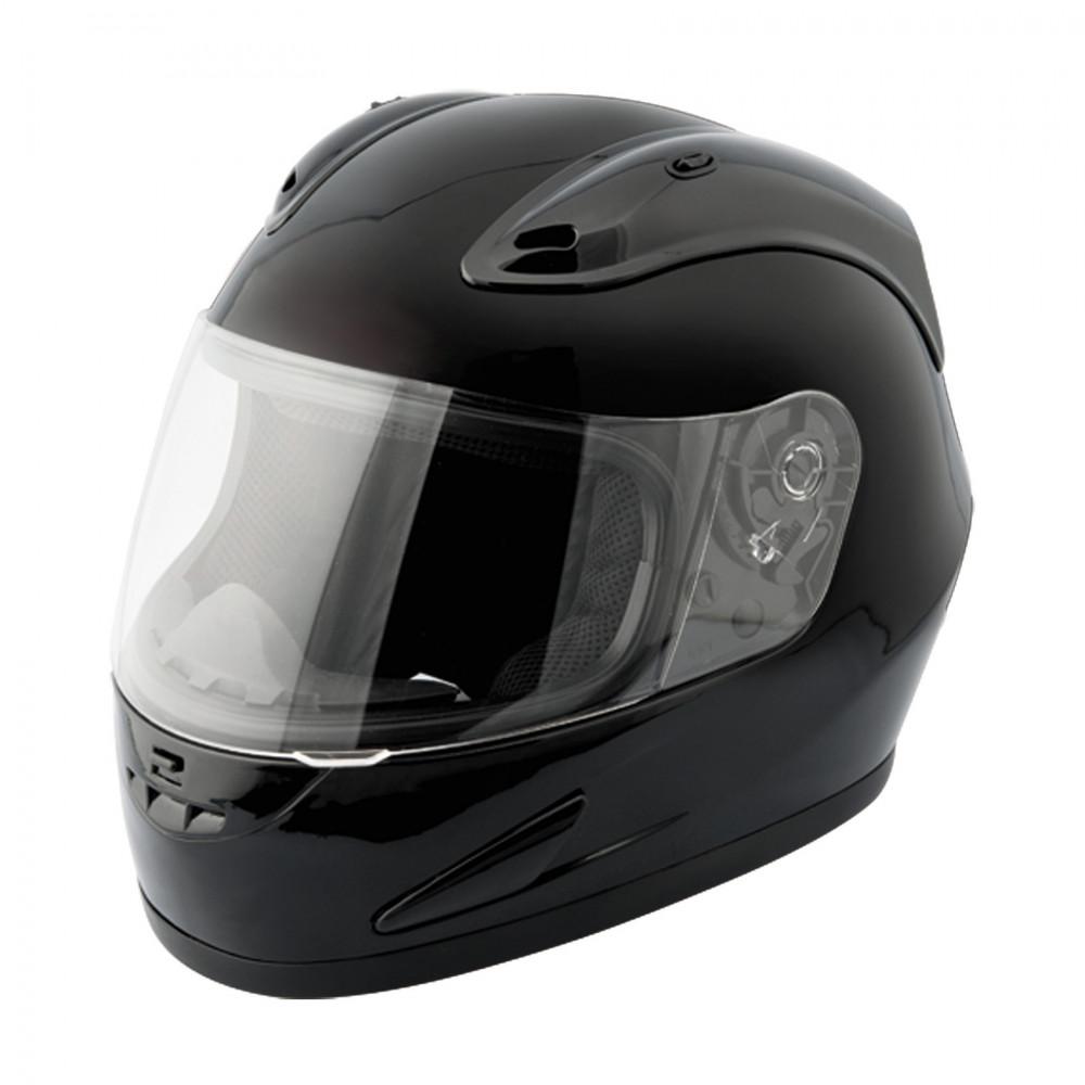 black motorcycle helmet