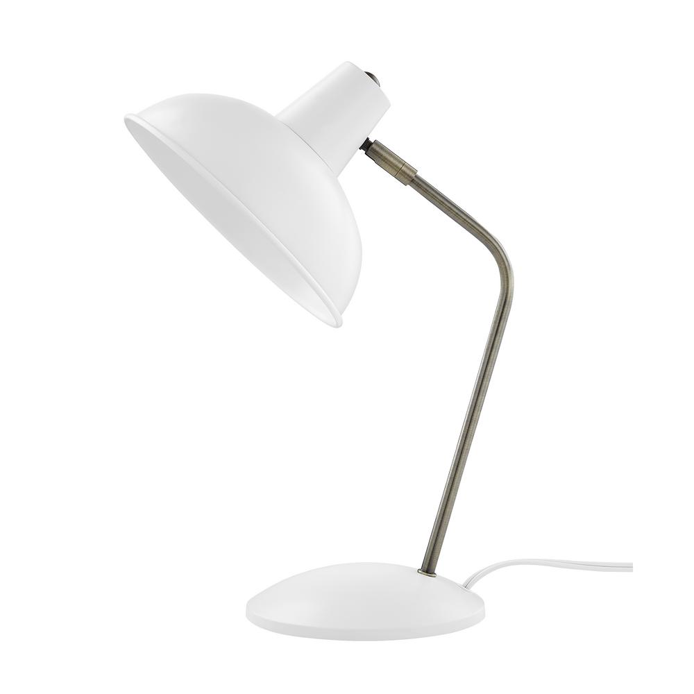 white desk lamp
