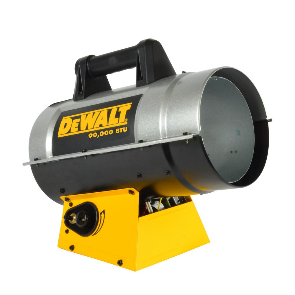 DEWALT 90,000 BTU Forced Air Propane HeaterDXH90FAV The Home Depot